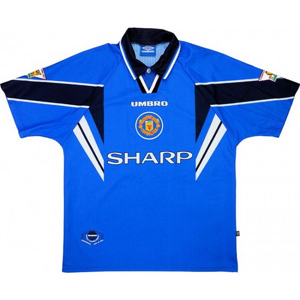 Tailandia Camiseta Manchester United 2ª Retro 1997 1998 Azul